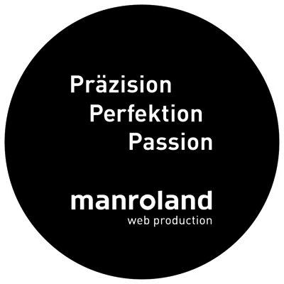 Slogan von manroland web production | Präzision Perfektion Passion